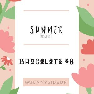 Bracelets are $8 (excludes Apple Watch Bands)